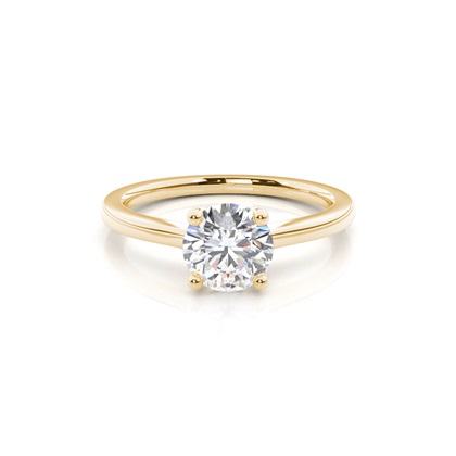 White Gold Round Diamond Engagement Ring