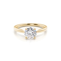White Gold Round Diamond Engagement Ring
