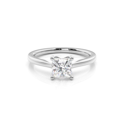 White Gold Round Diamond Ring