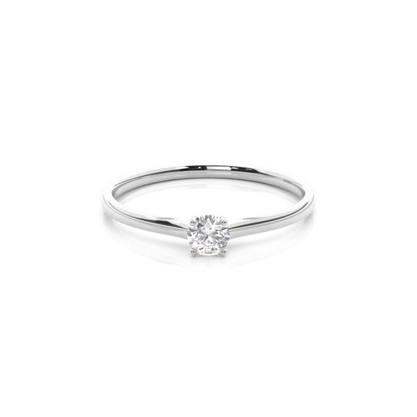 4 Prong Setting Plain Engagement Ring