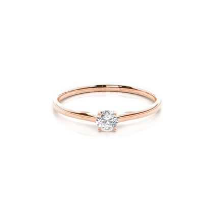 Rose Gold Promise Diamond Rings