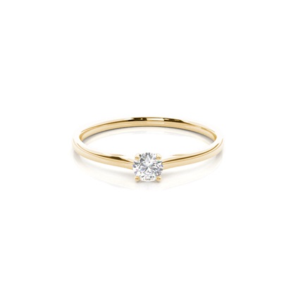 Round Diamond Promise Rings