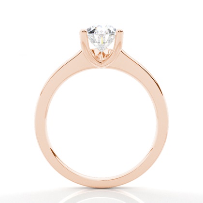 White Gold Round Diamond Engagement Ring