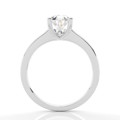 White Gold Round Diamond Engagement Ring