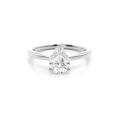 White Gold Round Diamond Ring