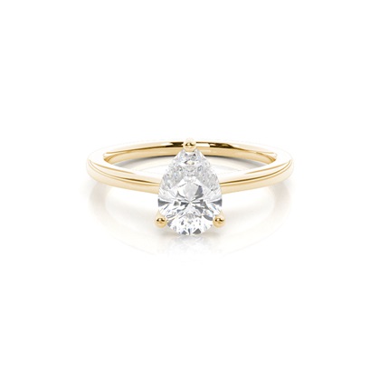 White Gold Round Diamond Engagement Ring