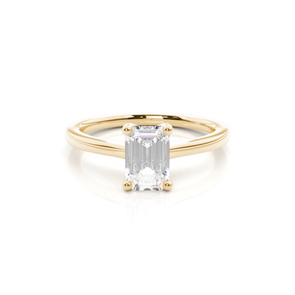 Emerald Cut Diamond Engagement Rings
