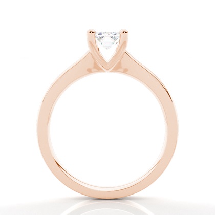 Emerald Rose Gold Engagement Rings