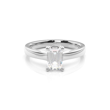 Emerald-Cut Diamond Rings