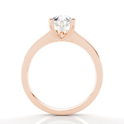 Peer Rosé Gouden Solitaire Diamanten ringen