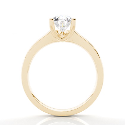 Peer geel-goud Solitaire Diamanten Ringen