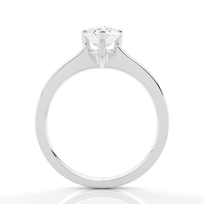 Pear Solitaire Diamond Rings
