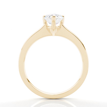 Pear Yellow Gold Diamond Rings