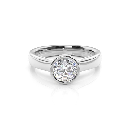 Platinum Solitaire Diamond Engagement Rings