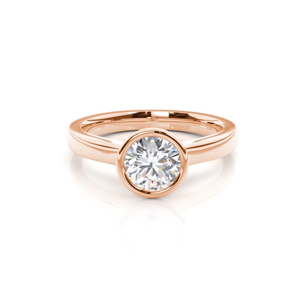 Full Bezel Setting Medium Engagement Ring