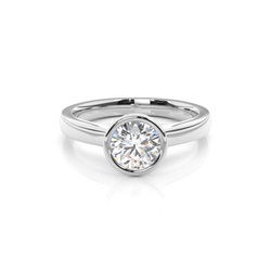 Full Bezel Setting Medium Engagement Ring