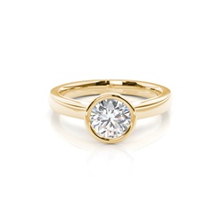 Full Bezel Setting Medium Engagement Ring