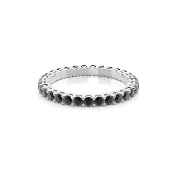 Full Eternity Black Diamond Ring
