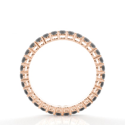 Trauring mit schwarzen Diamanten in Komfortpassform