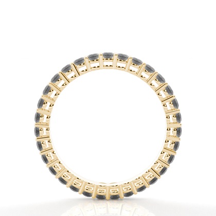 Trauring mit schwarzen Diamanten in Komfortpassform