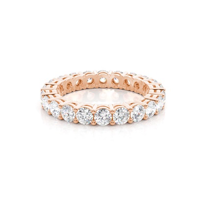 Rose Gold Full Eternity Diamond Rings