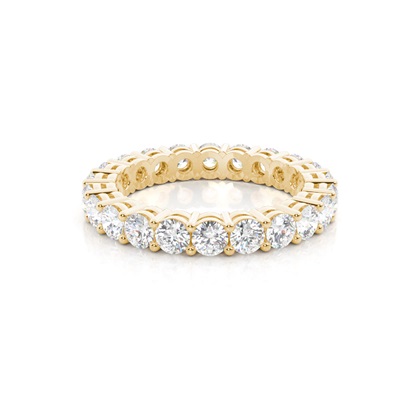 4 Prong Setting Full Eternity Diamond Ring