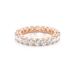 4 Prong Setting Full Eternity Diamond Ring