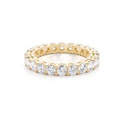 4 Prong Setting Full Eternity Diamond Ring