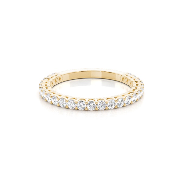 Prong Setting Round Diamond Three Quarter Eternity Ring