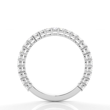 Prong Setting Round Diamond Three Quarter Eternity Ring