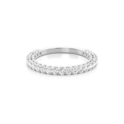 Prong Setting Runde Diamant Drei Viertel Ewigkeit Ring