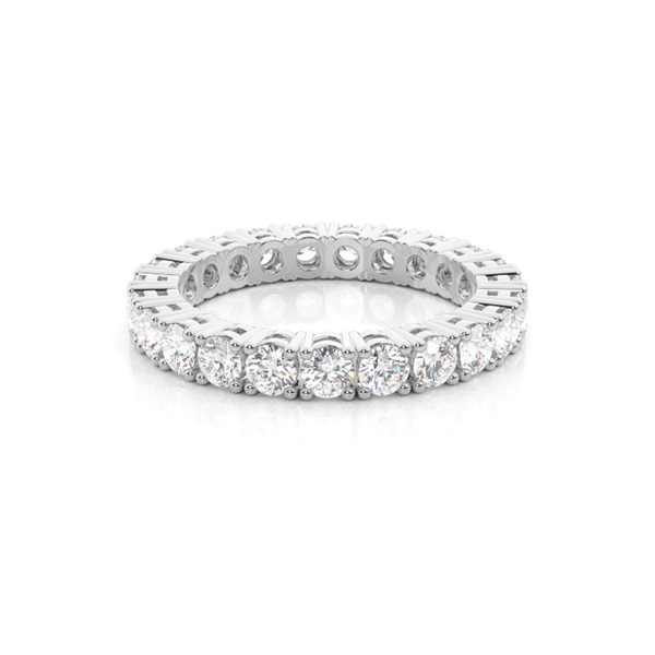 4 Prong Setting Full Eternity Diamond Ring