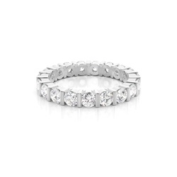 Eternity Diamant Ring in einer Balkenfassung