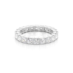 Eternity Diamant Ring in einer Balkenfassung