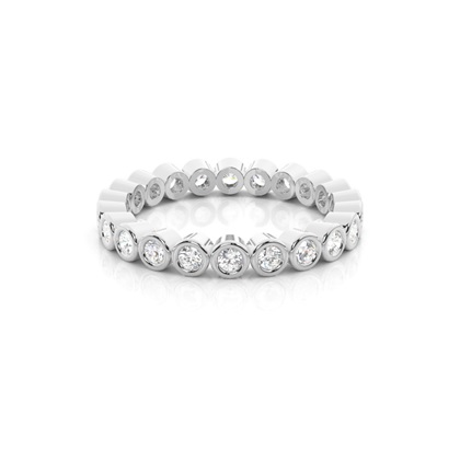 Full Bezel Setting Full Eternity Diamond Ring