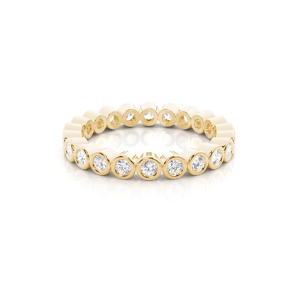 Yellow Gold Anniversary Diamond Rings