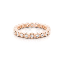 Full Bezel Setting Full Eternity Diamond Ring