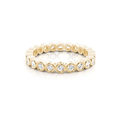 Full Bezel Setting Full Eternity Diamond Ring