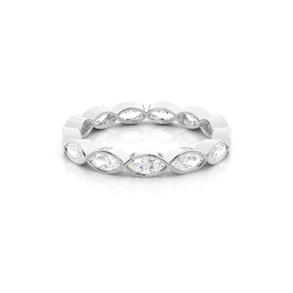 Eternity Diamant Ring in einer Zargenfassung