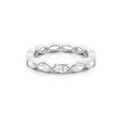 Bezel Setting Full Eternity Diamond Ring