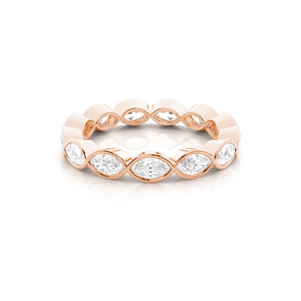 Bezel Setting Full Eternity Diamond Ring