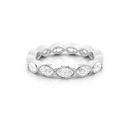 Bezel Setting Full Eternity Diamond Ring