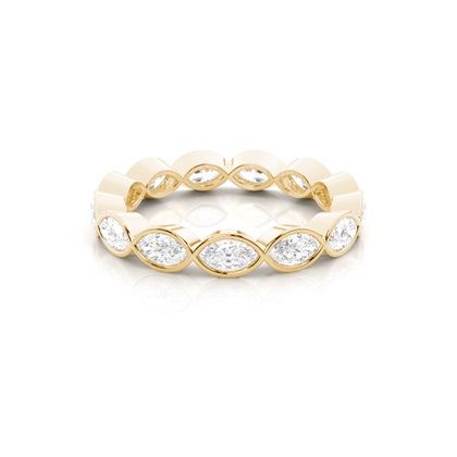 Yellow Gold Eternity Diamond Rings