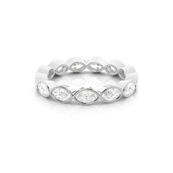 Bezel Setting Full Eternity Diamond Ring
