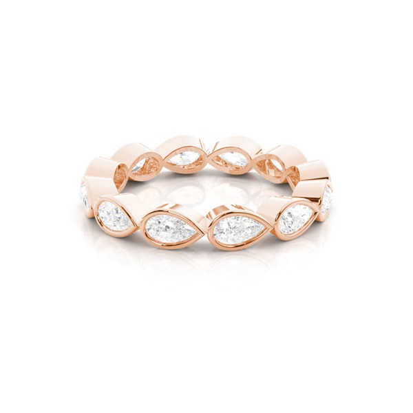 Bezel Setting Full Eternity Diamond Ring