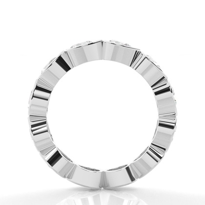 Eternity Diamant Ring in einer Zargenfassung