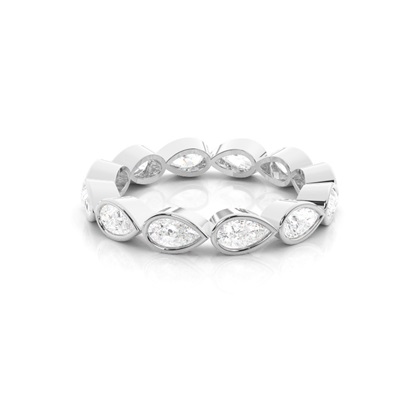 Bezel Setting Full Eternity Diamond Ring