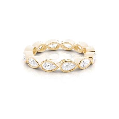 Yellow Gold Eternity Diamond Rings