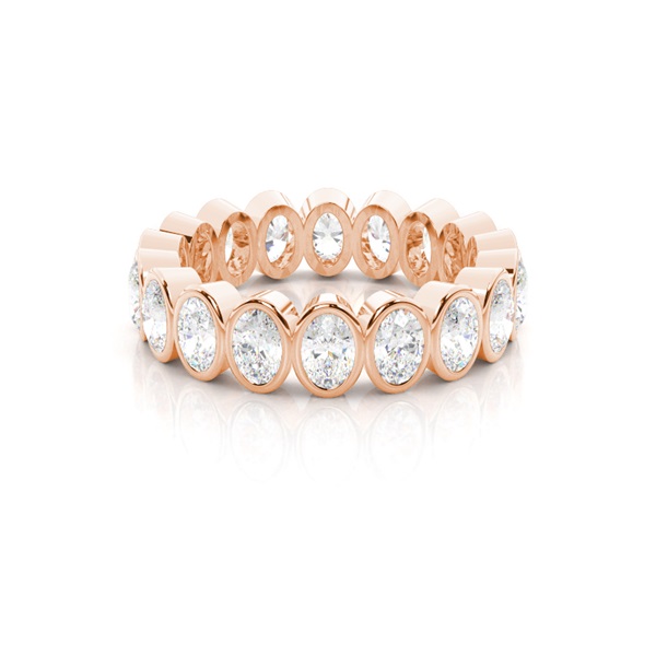 Bezel Setting Full Eternity Diamond Ring
