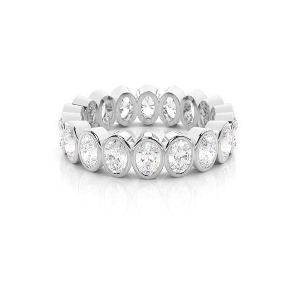 Bezel Setting Full Eternity Diamond Ring
